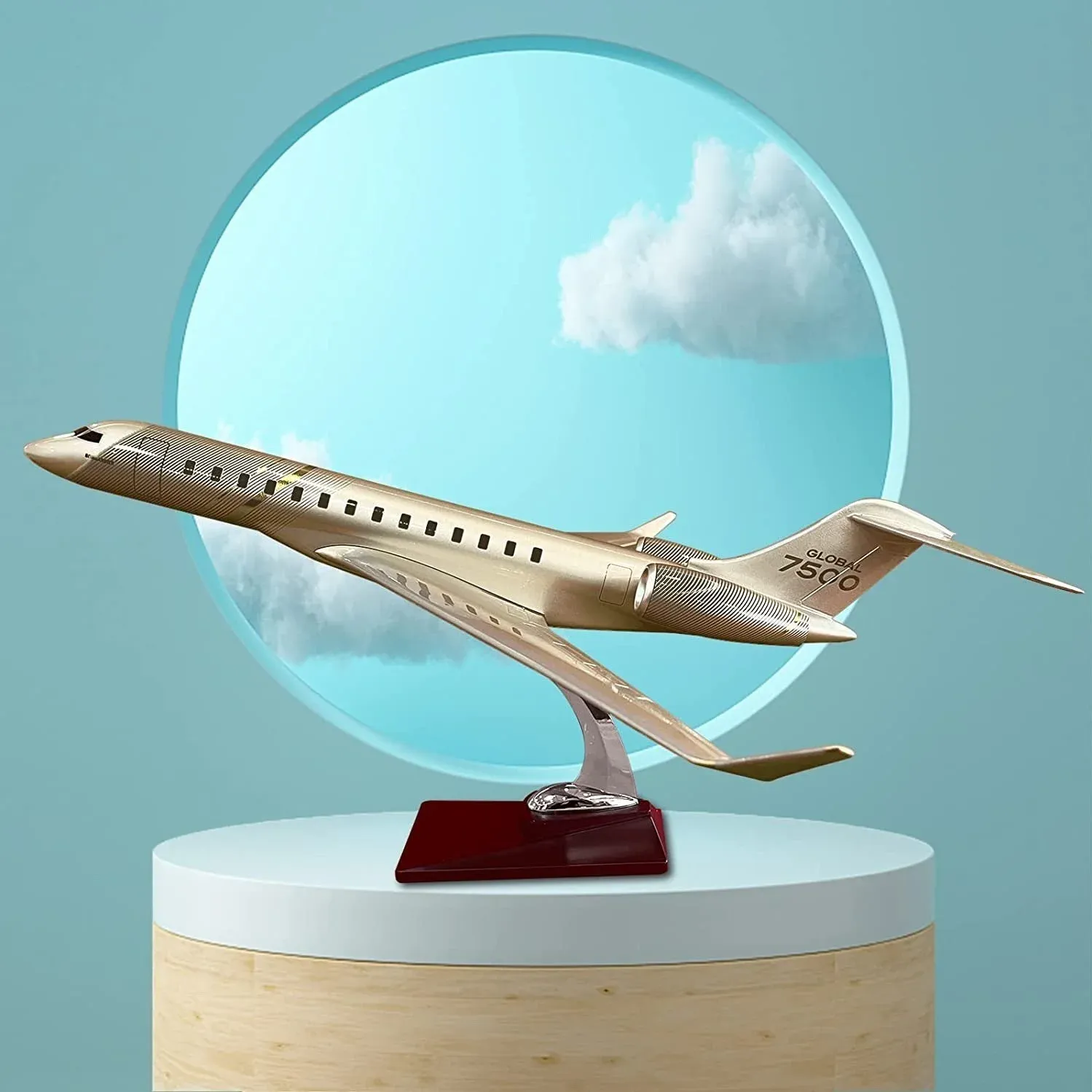 Model aircraft visual representing aviation business commercial strategy and growth