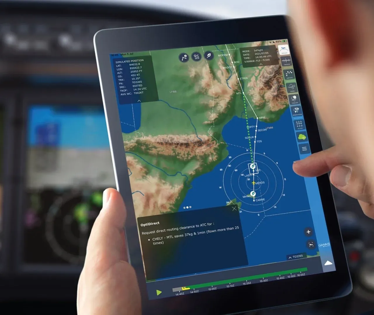 Business aviation aircraft visual for representative strategy and execution work